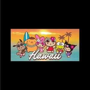 Sanrio Hawaii beach towel